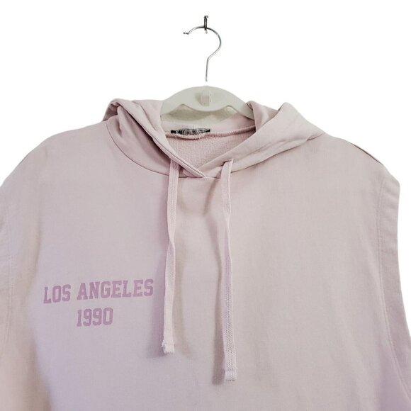 Zara Dress Small Pink Washed Plush Hooded Sleeveless Mini Pockets Bloggers Fave - Picture 2 of 10